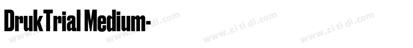 DrukTrial Medium字体转换 DrukTrial Medium字体转换